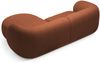 Micadoni Ecksofa Kate 2-Sitzer Rechts Boucle Terrakotta Bild 3