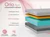 Schaumstoff-Matratze, Visco Schaum 5 cm, Komfortschaum H2, antiallergisch und waschbar, 7 zonen - 180 x 200 cm - ORIO - APRI Bild 3