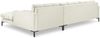 Micadoni Ecksofa Mamaia 5-Sitzer Rechts Samt Bluvel Helles Beige schwarze Beine Bild 2