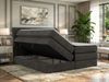 Boxspringbett mit Matratze H4 ALVER KING, Doppelbett, gepolstertes Polsterbett, 7-Zonen-Multipocket-Kern H4, hohe Kopfteil - Topper Visco - Dunkelgrau Velvet Bild 4