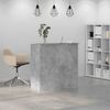 vidaXL Empfangstheke Betongrau 100x50x103,5 cm Holzwerkstoff 3324163 Bild 4
