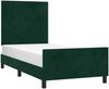 Einzelbettgestell Design für Erwachsene ohne Matratze Dunkelgrün 90x200 cm Samt d4815e Bild 3