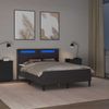 vidaXL Bettgestell mit Matratze Grau 120 x 200 cm Kunstleder 3414906 Bild 4