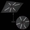 vidaXL Gartenparasol mit LED-Lichtern und Sockel 200 x 300 cm 42036242 Bild 4