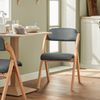 SoBuy FST92-SG Klappstuhl, Stoff, Lackiert, Dunkelgrau, 41,5 x 77 x 47,5 cm Bild 2