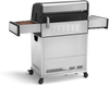 BURNHARD® Gasgrill 4-Brenner inkl. Heckbrenner, mit Edelstahl Grillrost & inkl. Abdeckhaube, Seitenkochfeld mit Infrarot Keramikbrenner - Big EARL - Silber - #946623 Bild 5