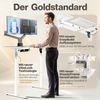 LUTIVO Foxtrot, Höhenverstellbarer Schreibtisch Elektrisch, Memory-Funktion und Kabelmanagement, 140x60 cm, Weiß/Weiß Bild 2