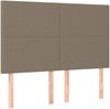 vidaXL Boxspringbett mit Matratze Taupe 140x190 cm Stoff 3136433 Bild 5