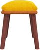 vidaXL Fußhocker Senfgelb 45 x 29,5 x 39 cm Stoff und Kunstleder [341486] Bild 4