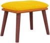 vidaXL Fußhocker Senfgelb 45 x 29,5 x 39 cm Stoff und Kunstleder [341486] Bild 2