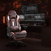 Dowinx Gaming Stuhl mit 4D Armlehnen und Fußstütze - Braun 150 kg Bild 2