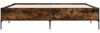 vidaXL Bettgestell Räuchereiche 200x200 cm Holzwerkstoff und Metall 3279779 Bild 4