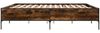 vidaXL Bettgestell Räuchereiche 200x200 cm Holzwerkstoff und Metall 3279779 Bild 5