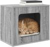 vidaXL Katzenhaus Graues Sonoma 51 x 30 x 42,5 cm Holzwerkstoff 8000650 Bild 3