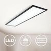 B.K.Licht Deckenleuchte LED Panel Schwarz Decke 100x25 cm Wohnzimmer - BKL1497, LED fest integriert, 4000K - Neutralweiß, Deckenlampe 22W 2200lm 4000K neutralweiß Büro Flur Bild 2