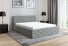 Polsterbett VALI-OM 140x200 ohne Matratze, Bettkasten und Lattenrost. Farbe: Grau 14 Bild 2