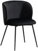 KAWOLA Stuhl LENA Esszimmerstuhl Velvet schwarz 78 x 53 x 54 cm Bild 3