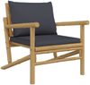 vidaXL 5-tlg. Garten-Lounge-Set mit Dunkelgrauen Kissen Bambus 3156474 Bild 5