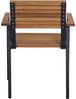 Siena Garden Bozen Stapelsessel Alu anthrazit, Robinie FSC 100% N86392 Bild 2
