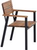 Siena Garden Bozen Stapelsessel Alu anthrazit, Robinie FSC 100% N86392 Bild 3
