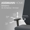 ASSMANN Bürostuhl Streamo Synchronmechanik mit Netzrücken Schwarz 65x61x116cm Textil Bild 3