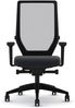 ASSMANN Bürostuhl Streamo Synchronmechanik mit Netzrücken Schwarz 65x61x116cm Textil Bild 2