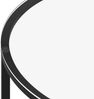 vidaXL Beistelltisch Schwarz und Weiße Marmor-Optik 70 cm Hartglas 331620 Bild 4