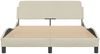 vidaXL Bettgestell "Dover" Creme 120x200 cm Stoff 373150 Bild 4