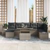 vidaXL Garten-Sofa-Set mit Kissen 8 pcs Grau 3349225 Bild 3