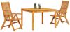 vidaXL Garten Essgruppe 3 pcs Braun Massivholz Akazie 3375632 Bild 3