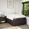 vidaXL Boxspringbett mit Matratze Dunkelbraun 120x200 cm Stoff 3285563 Bild 3