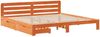 vidaXL Massivholzbett ohne Matratze Wachsbraun 180x200 Kiefernholz 3309856 Bild 3