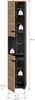 Xonox Canu Hochschrank, re./li. montierbar (B/H/T: 38x193x34 cm) in Basalt grau Nachbildung und Artisan Nachbildung Bild 3