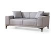 2-Sitzer-Sofa, 'Petra', 87 x 86 x 165, Hellgrau Bild 5
