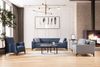 2-Sitzer-Sofa, 'Petra', 87 x 86 x 165, Hellgrau Bild 2