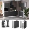 Spülenunterschrank Fame-Line Anthrazit-Gold Landhaus/Weiß 60 cm Vicco Bild 4