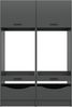 Waschmaschienenumbau Set (B/H/T: 133x195x68 cm) in anthrazit Nachbildung Bild 2
