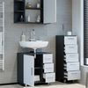 Badmöbel-Set Ilias Anthrazit 3 Teile, mit Midischrank Vicco Bild 5