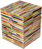 Beistelltisch Bunt Mischholz Upcycling Sitzhocker Kinderhocker Bunt Bild 5