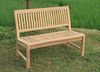 Premium Teak Gartenbank Kingsbury Teakbank Parkbank Teakbank nachhaltig 120cm Bild 4