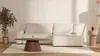 Vente-unique - DAVISO Sofa Stoff Grau - B 164 cm x H 87 cm x L 276 cm Bild 2
