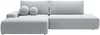 Vente-unique - DAVISO Sofa Stoff Grau - B 164 cm x H 87 cm x L 276 cm Bild 3