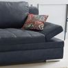 Schlafsofa Arml. verstellbar Bettkasten Couch Steppung Antiklederoptik Anthrazit Bild 5