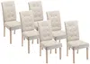 Vente-unique - VILLOSA Stuhl Stoff Beige - B 61 cm x H 100 cm x L 48 cm Bild 5