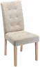 Vente-unique - VILLOSA Stuhl Stoff Beige - B 61 cm x H 100 cm x L 48 cm Bild 2