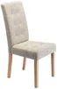 Vente-unique - VILLOSA Stuhl Stoff Beige - B 61 cm x H 100 cm x L 48 cm Bild 3