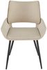 Signature Set mit 6 Stühlen aus beigem Stoff H81 cm - HORTENSE - Beige Bild 3