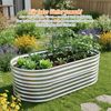 Relaxdays Hochbeet Metall halbrund Bild 2