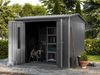 GFP Primeyard Gerätehaus Metall Gartenhaus 263x228x231 cm Geräteschuppen Satteldach anthrazit Bild 2