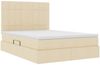 vidaXL Aufbewahrungsbett mit Matratze Creme 140 x 190 cm Polyester 3371782 Bild 5